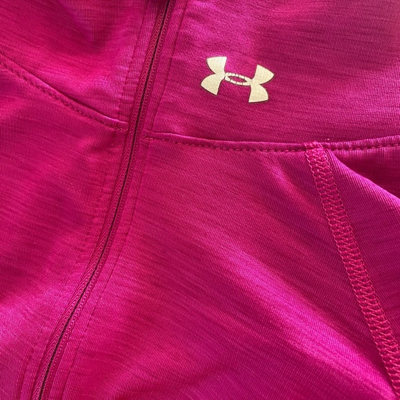 UnderArmour Fuchsia 1/4 Zip Long Sleeve Pullover - Picture 6 of 6